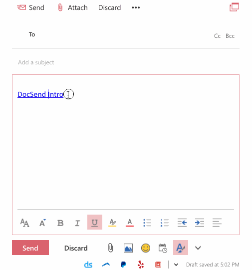 how to send a gif via email outlook