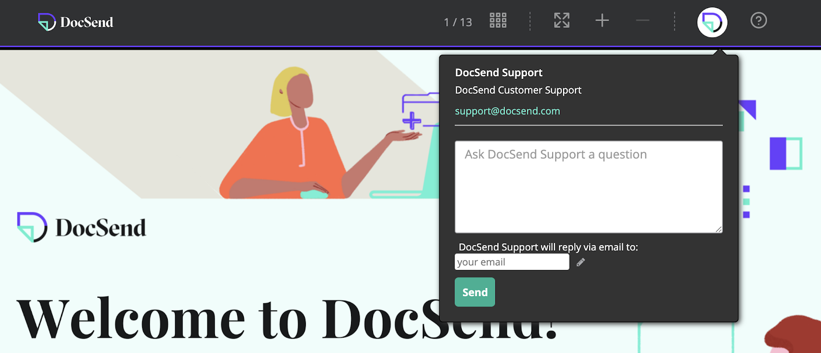 how to download pdf from docsend