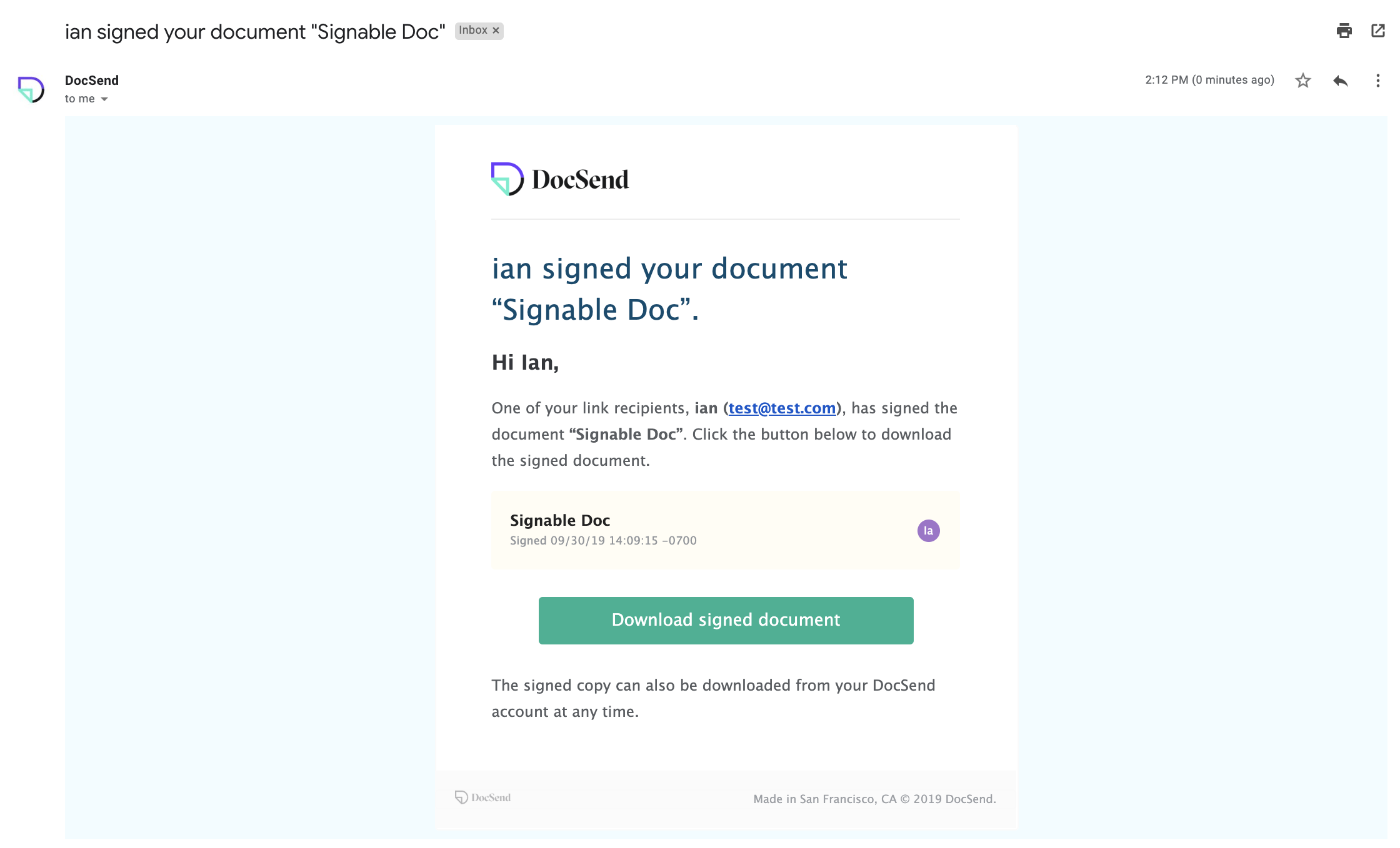 Signable Documents Esignature Docsend Help Center