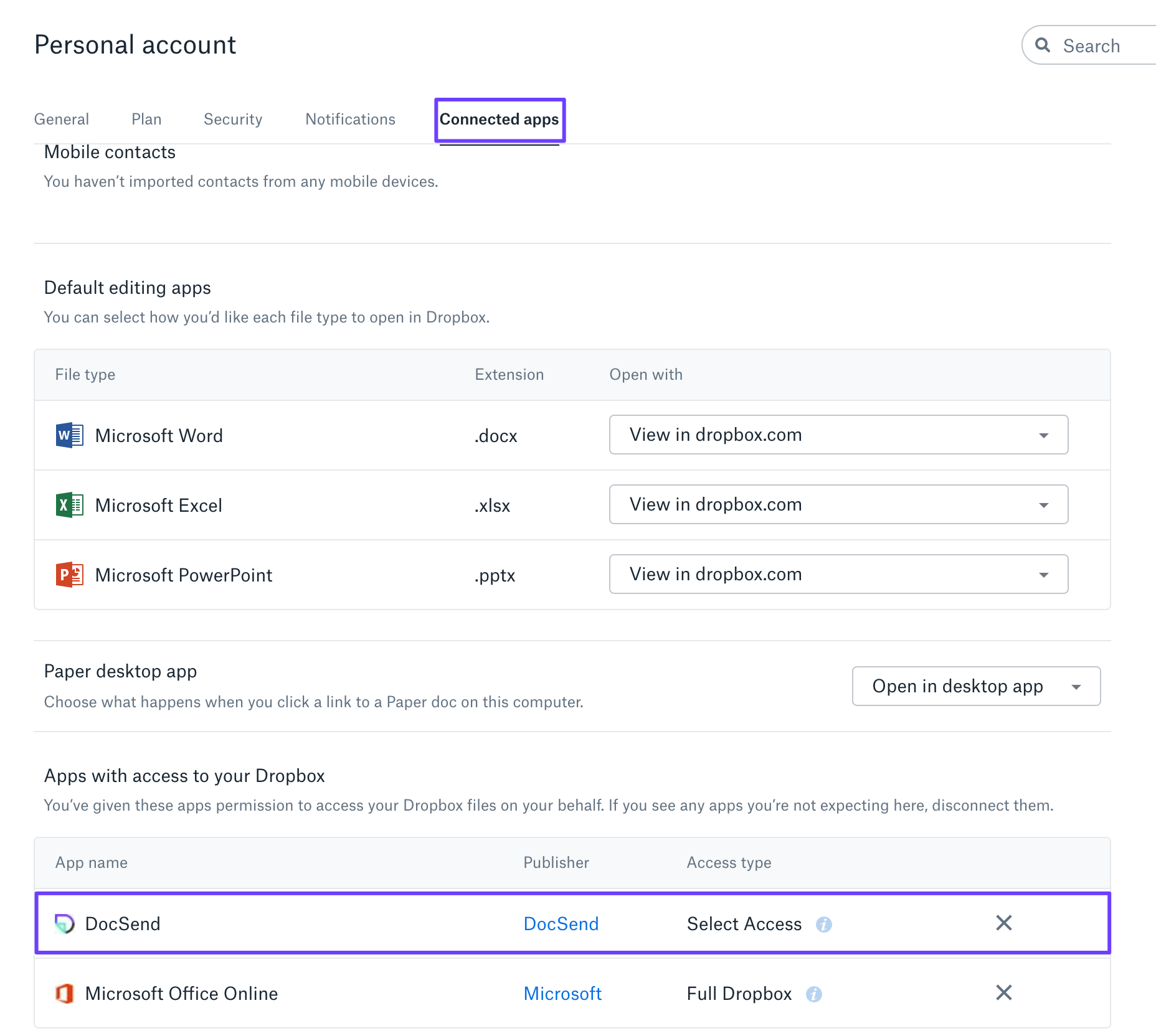 dropbox docsend